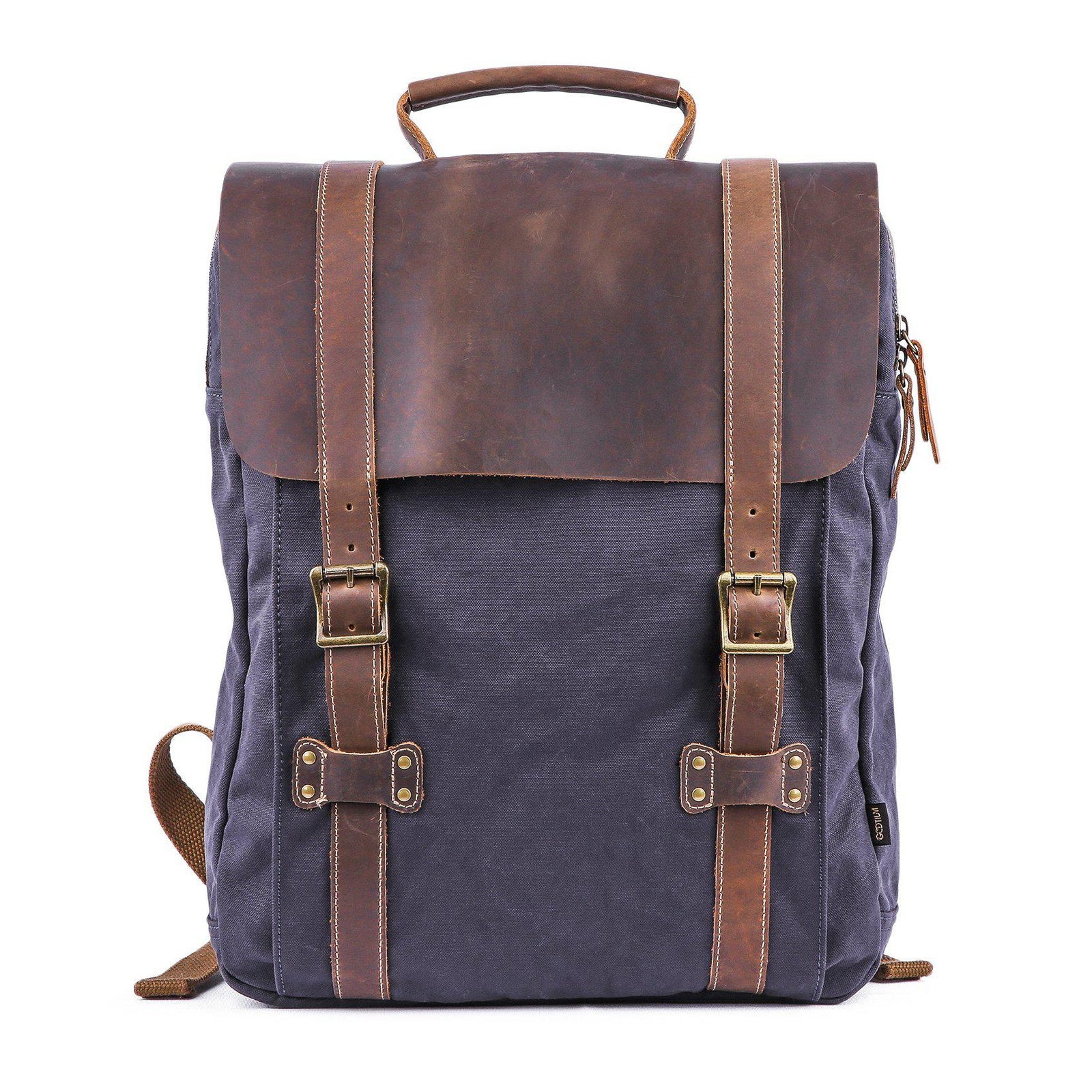Leather Canvas Backpack #71102 - Gootium