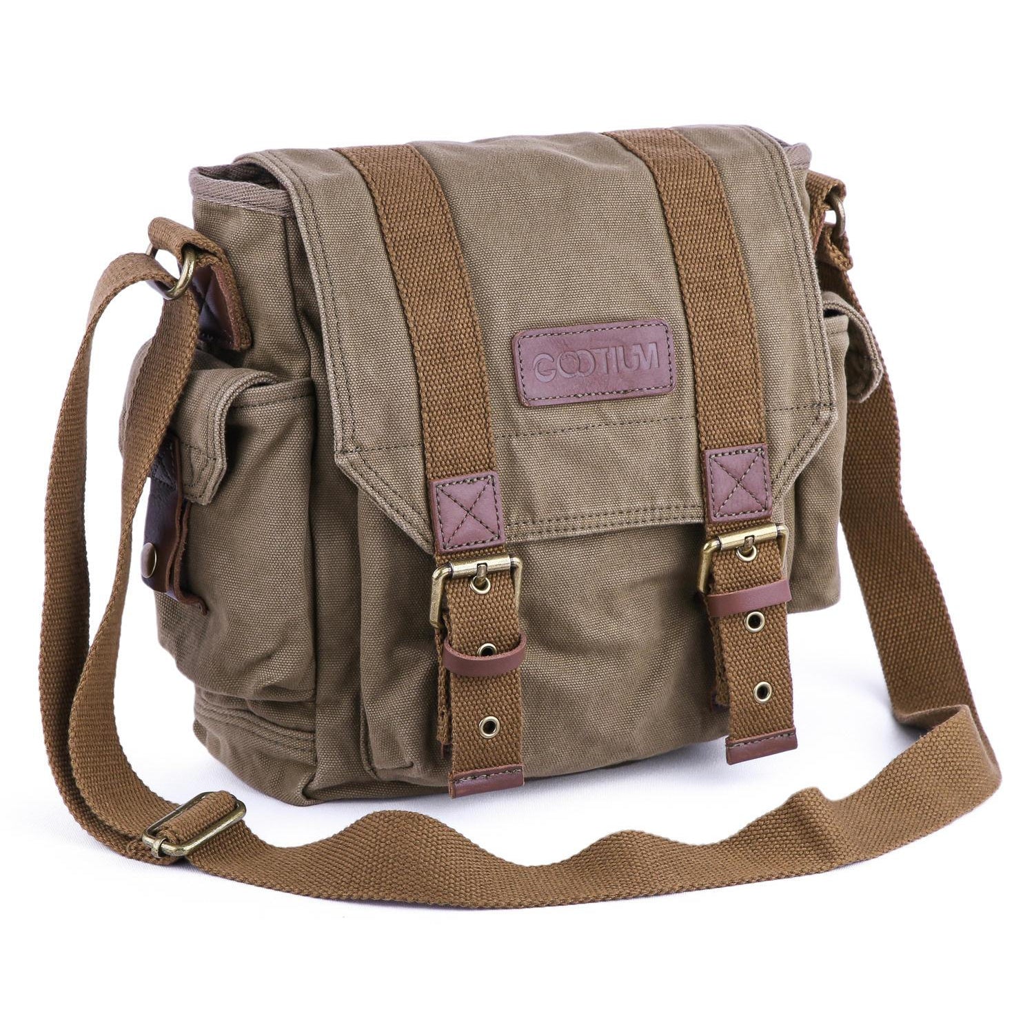 Small Canvas Messenger Bag #40199 - Gootium