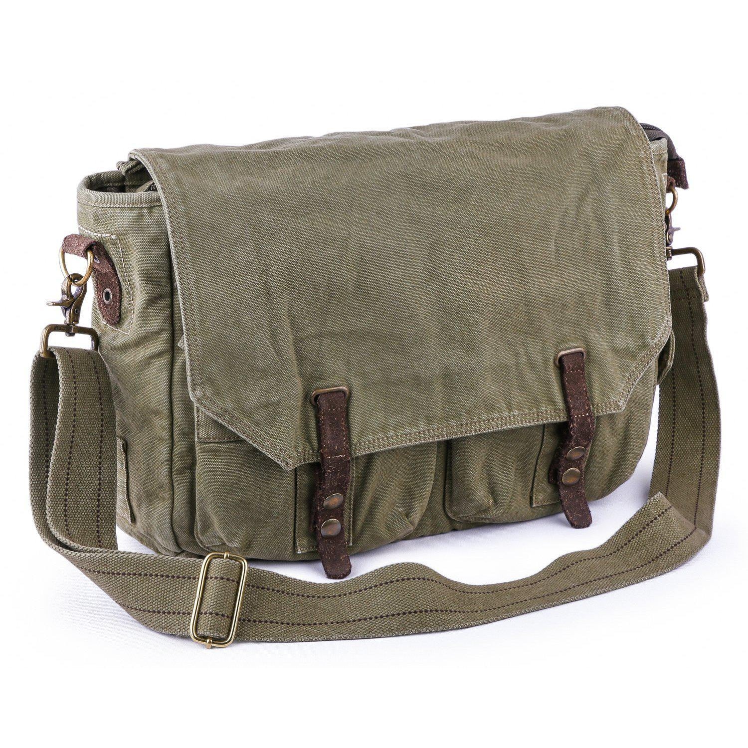 heavy duty canvas messenger bag