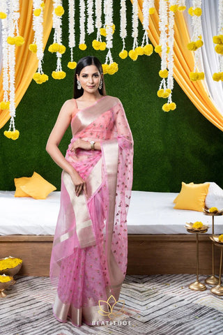 organza fabric sarees online