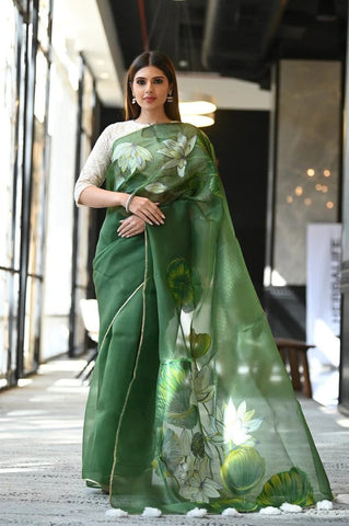 organza fabric sarees online