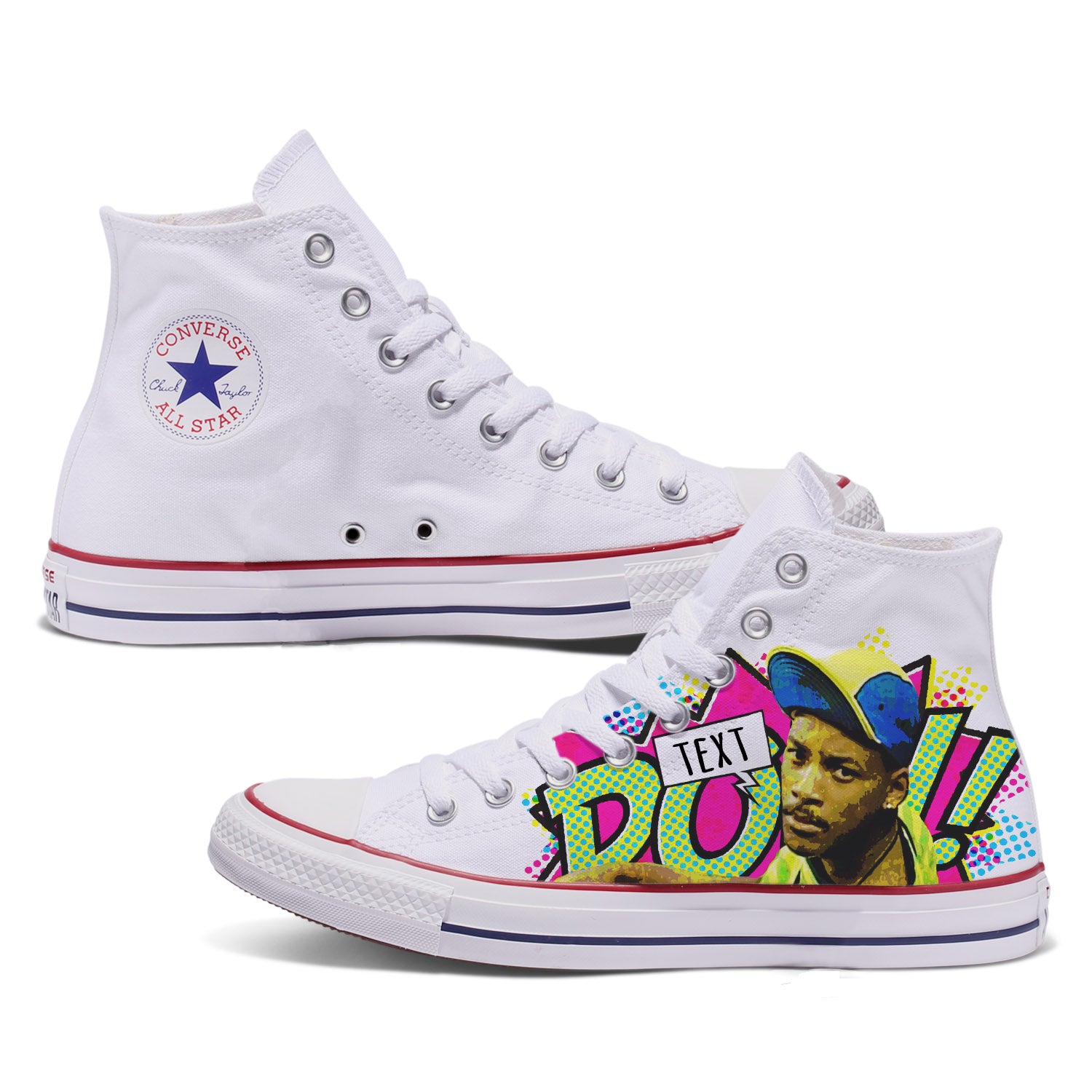 fresh prince of bel air custom shoes