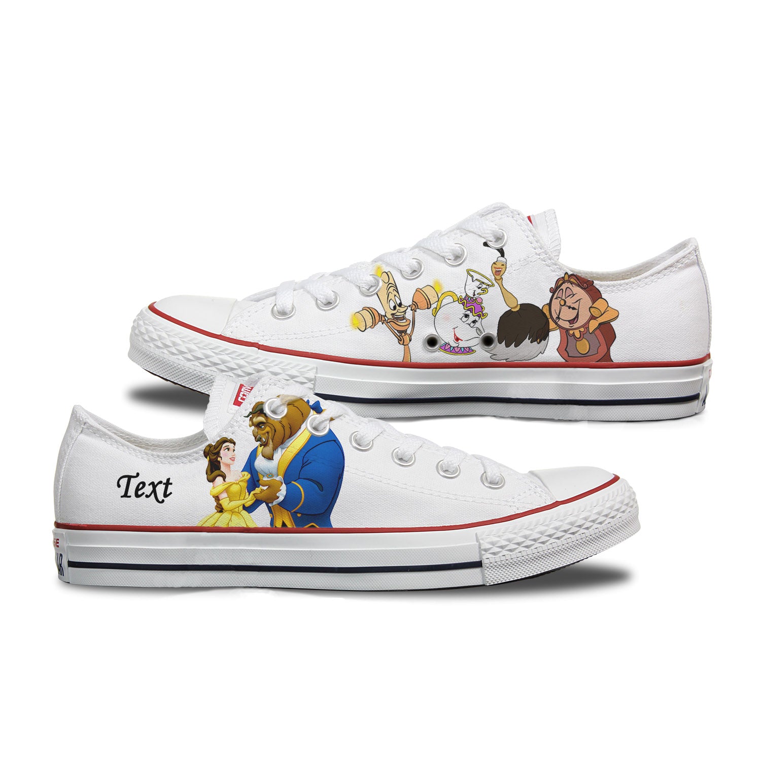 Converse Custom Beauty \u0026 The Beast Kids 