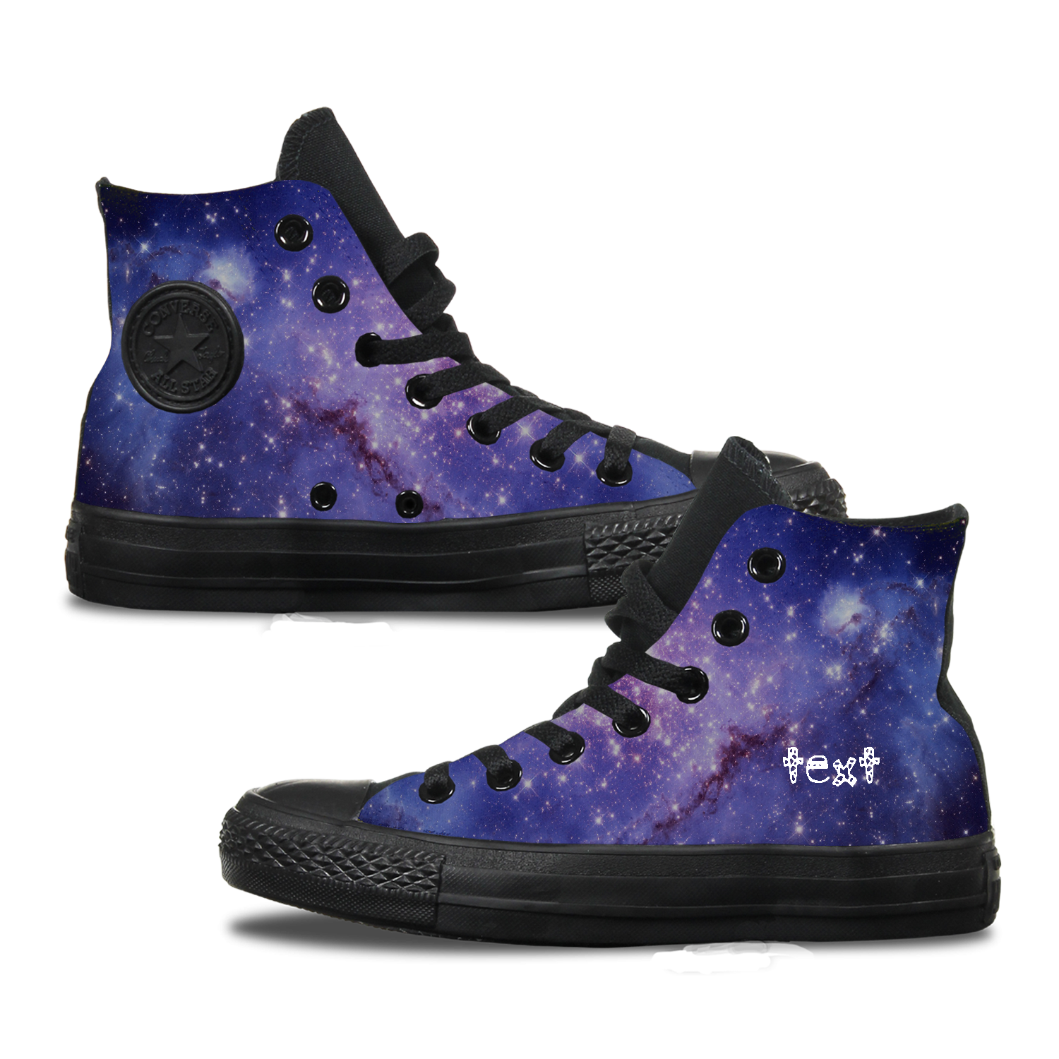 converse patterned high tops