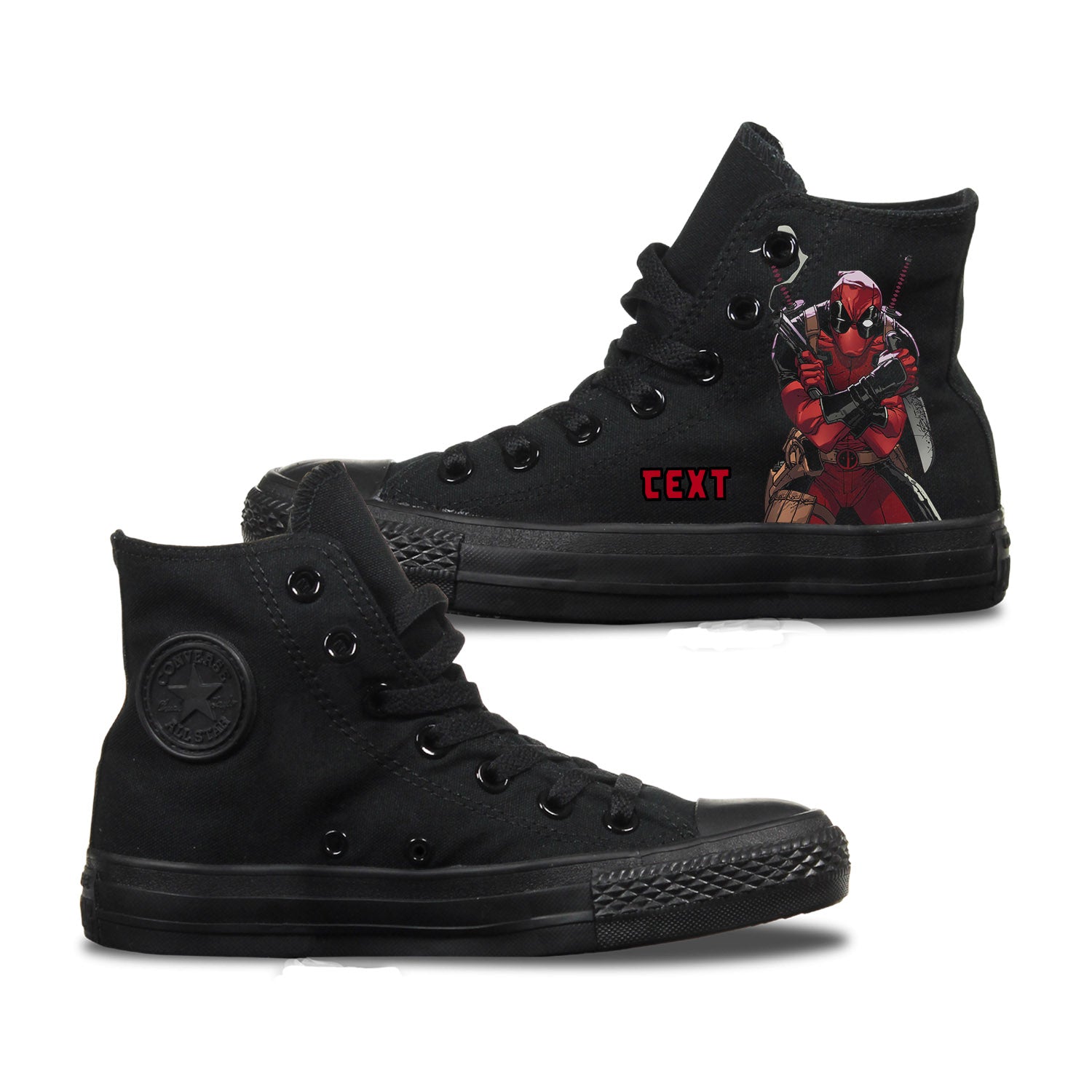 Converse Custom Deadpool Adult Shoes 