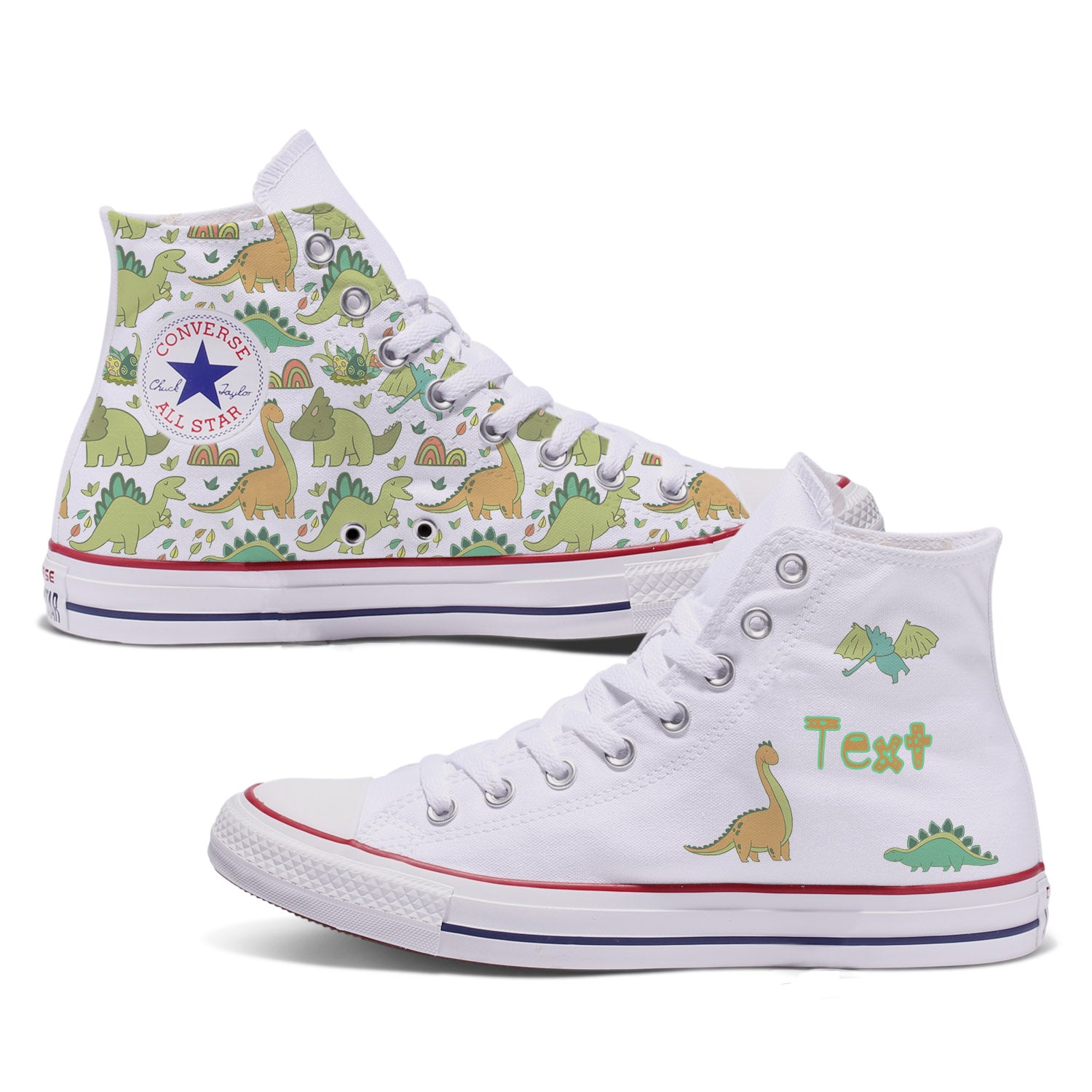 very dinosaur converse