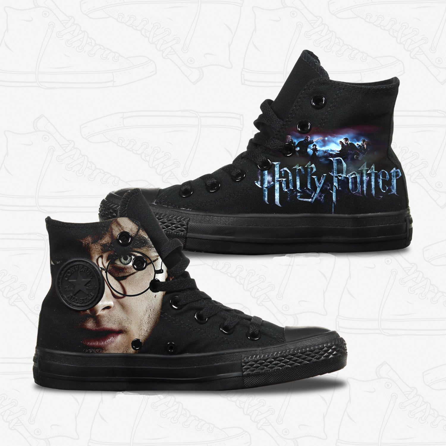 custom converse harry potter