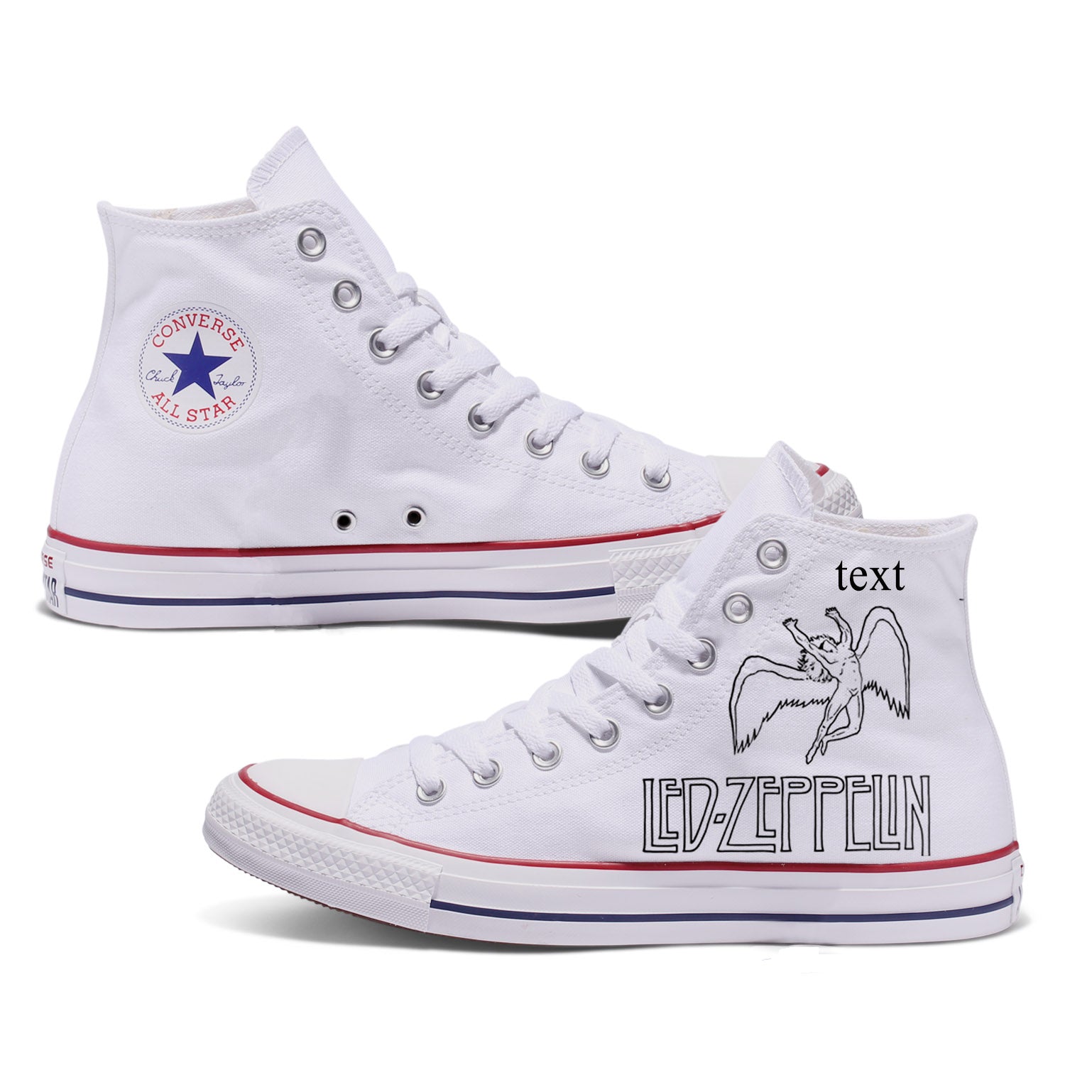 led zeppelin converse shoes