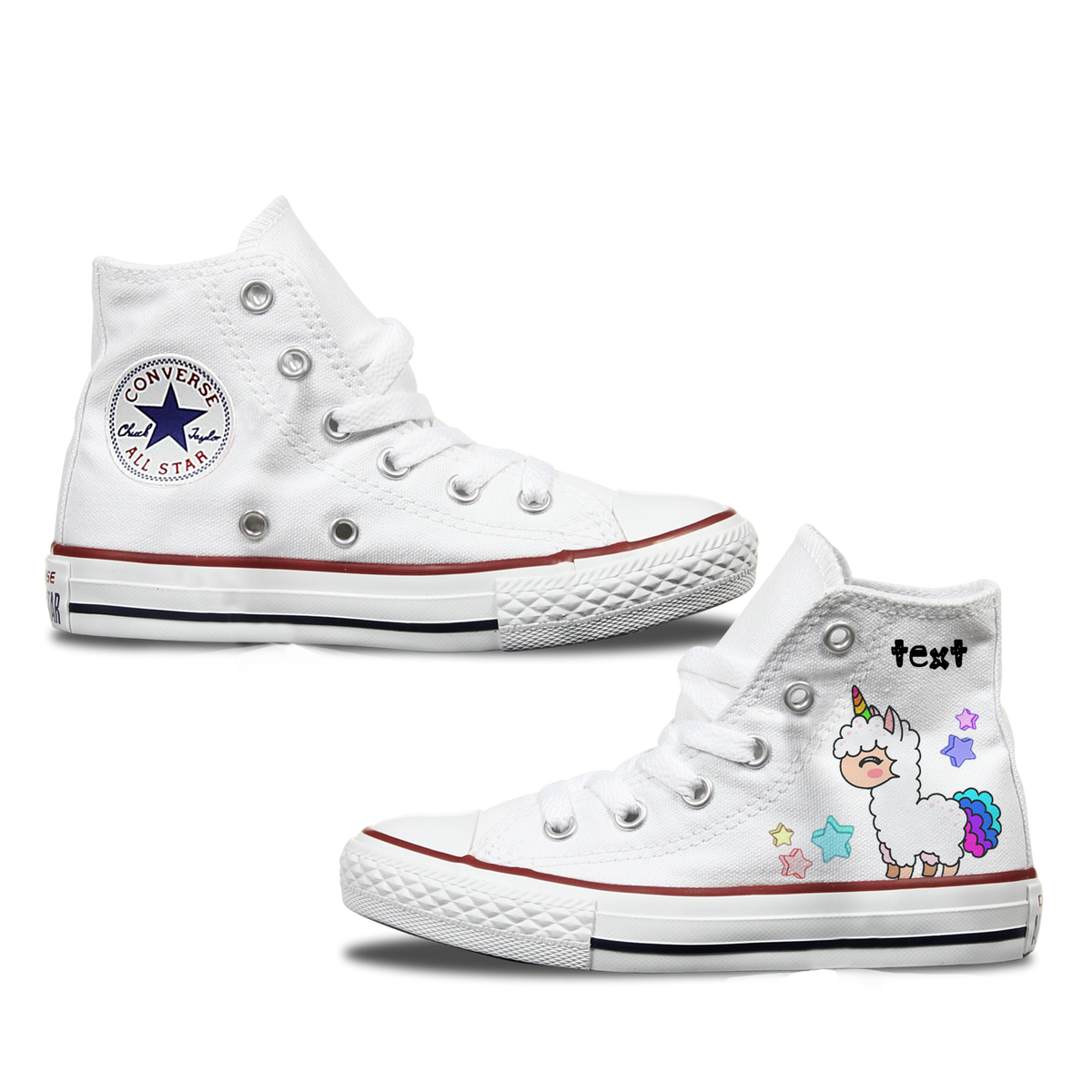 Llama Kids Converse Custom Shoes | Bump 