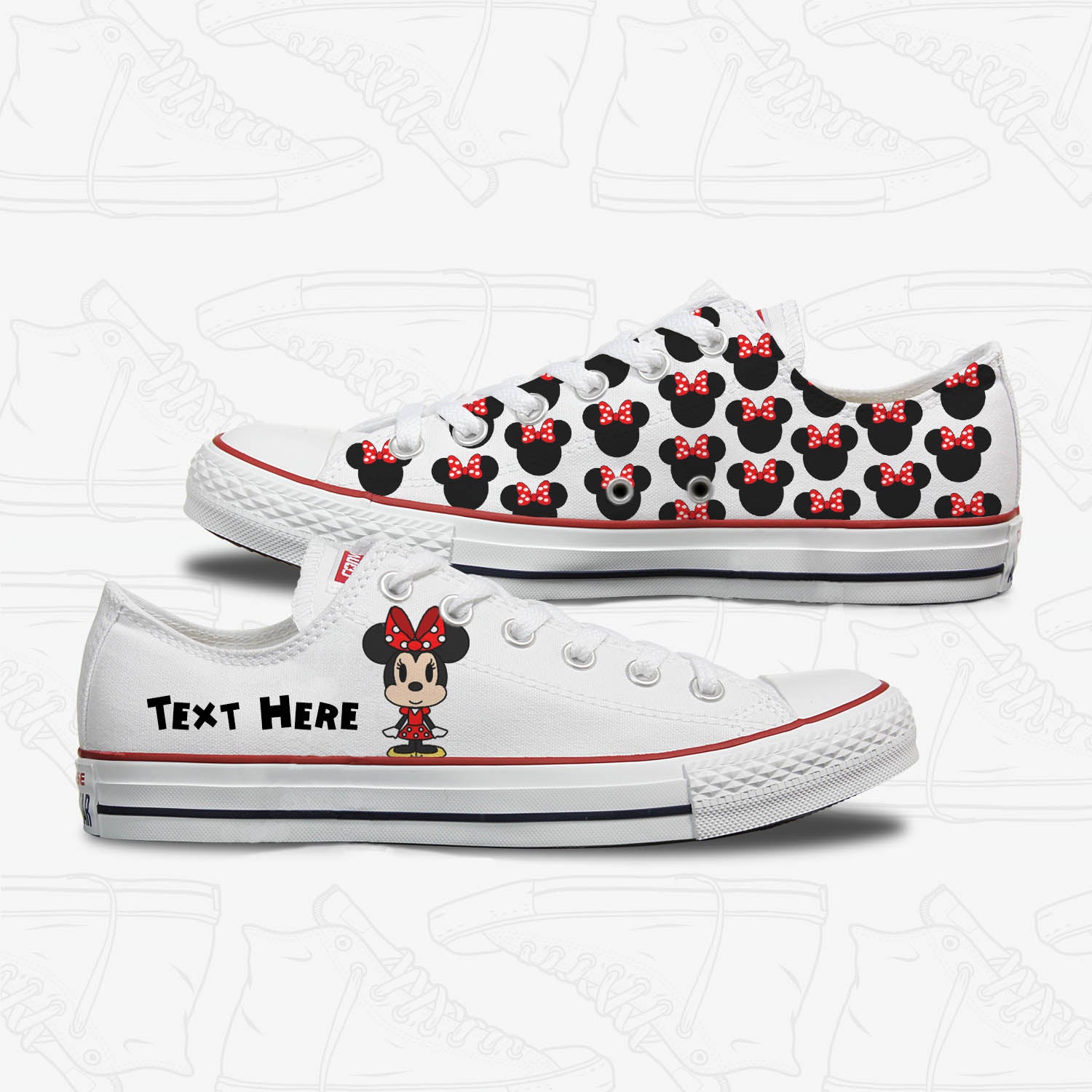 converse minnie mouse