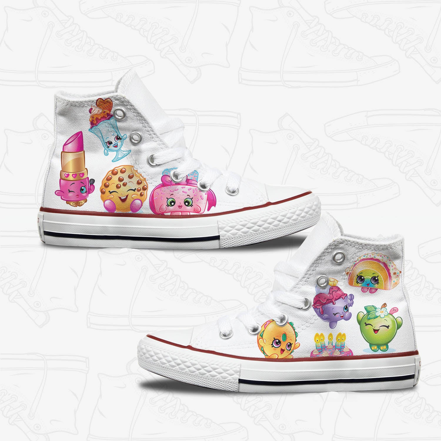 Converse Custom Shopkins Kids Shoes | Bump – Bump Shoes