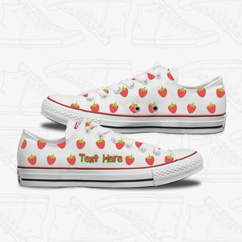 strawberry converse shoes