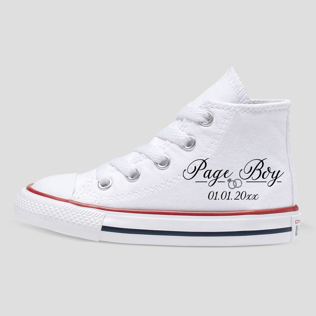 Page Boy Kids Custom Converse Shoes 