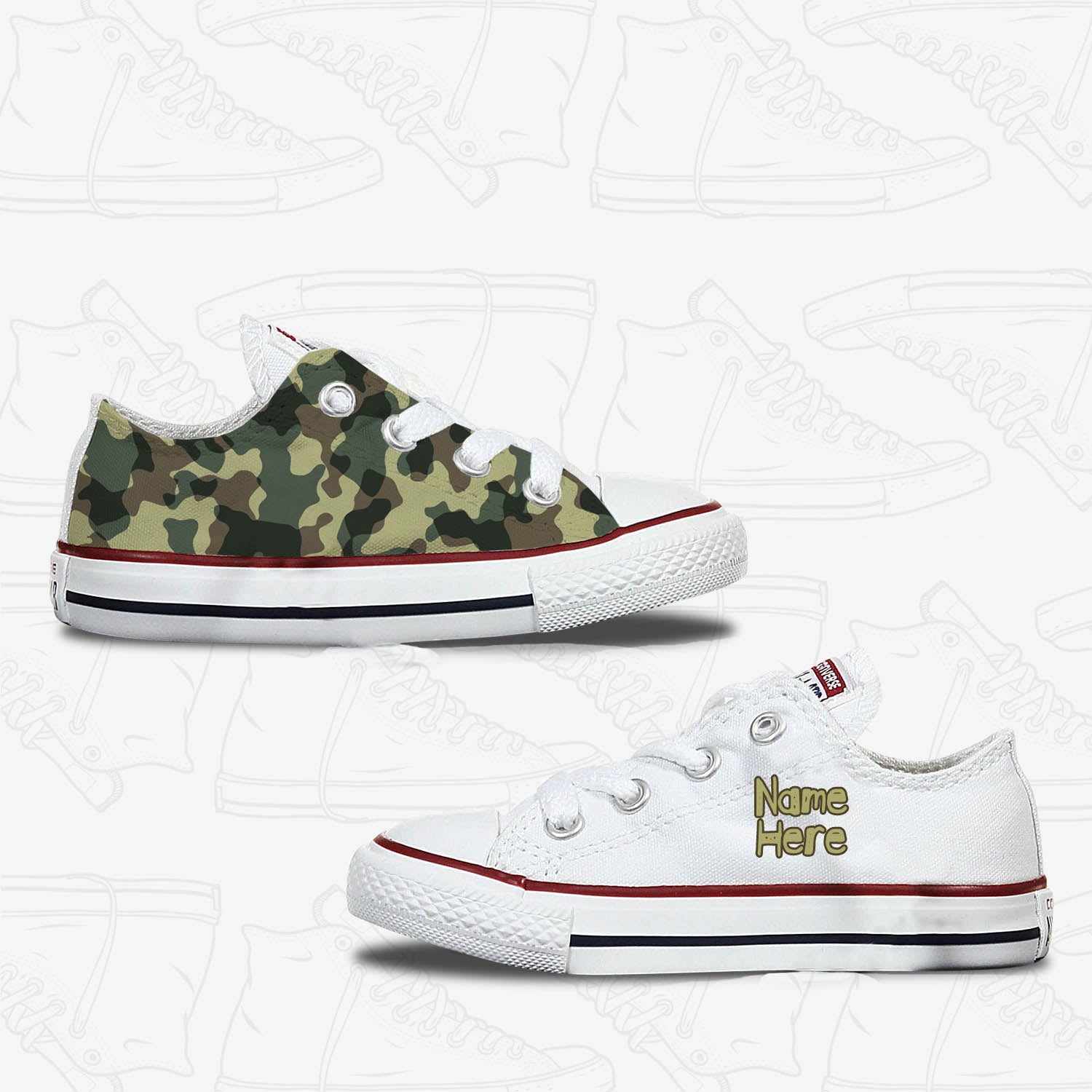 Camo Toddler Converse - Bump Shoes