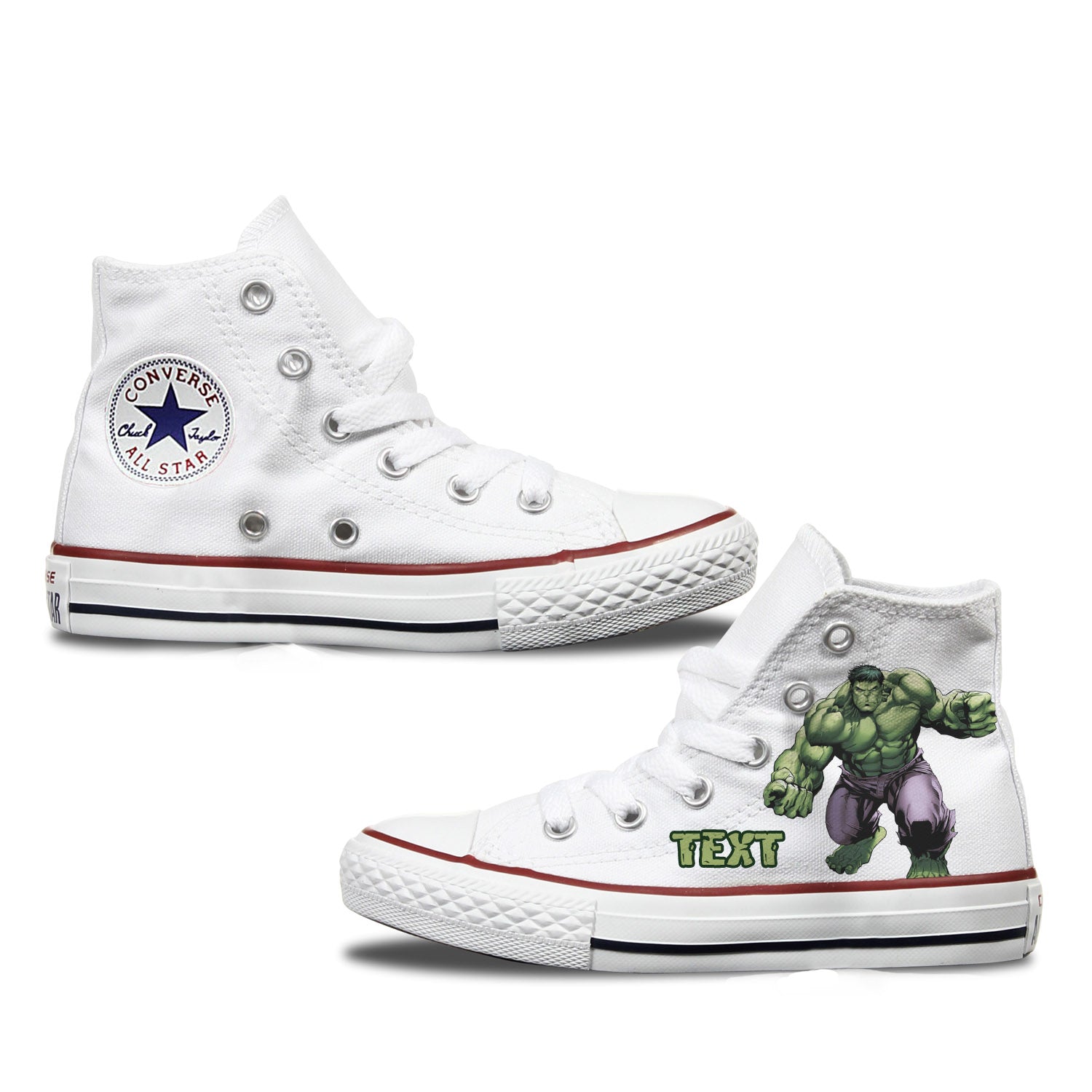 Converse Custom Hulk Kids Shoes - Bump 