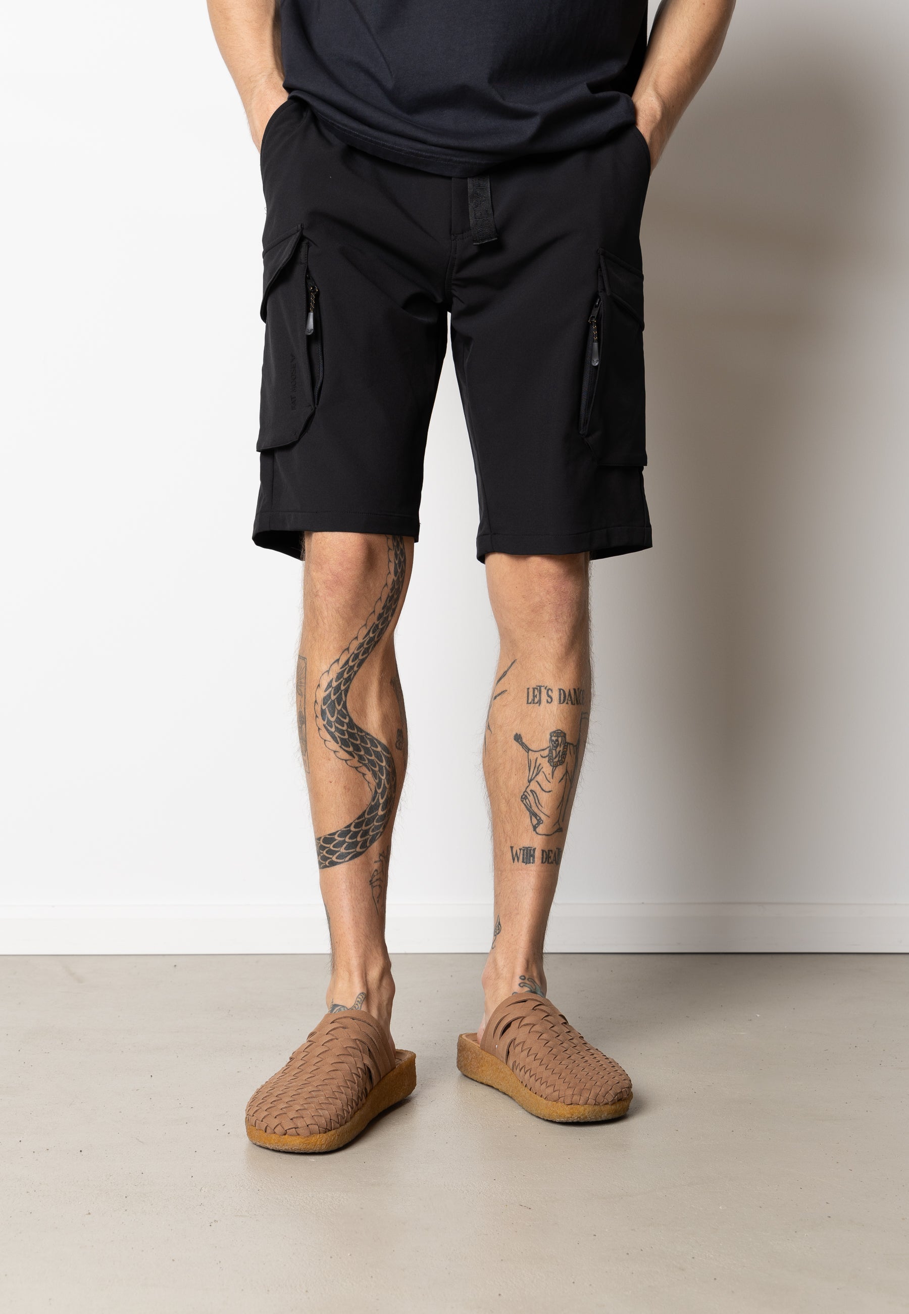 Se FIELD SHORTS - Black hos Fat Moose