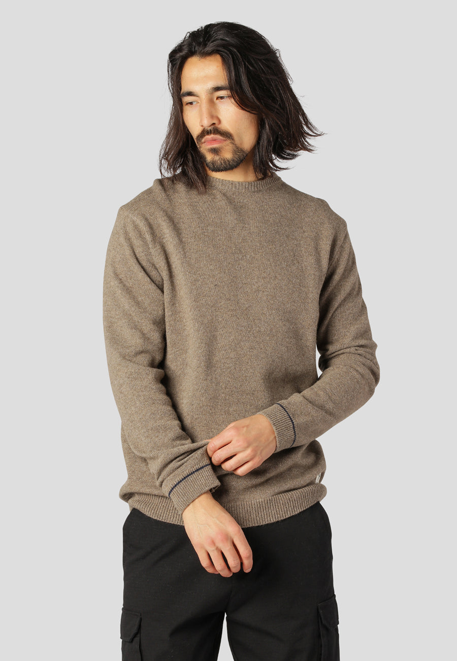 Billede af CAMERON KNITTED SWEATER - Beige Mix