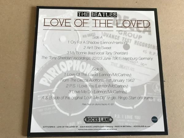 THE BEATLES LOVE OF THE LOVED EP 7 “ Red Vinyl - Cat: KITTY27EP010-red ...