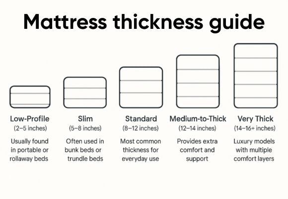 How thick should a mattress be?