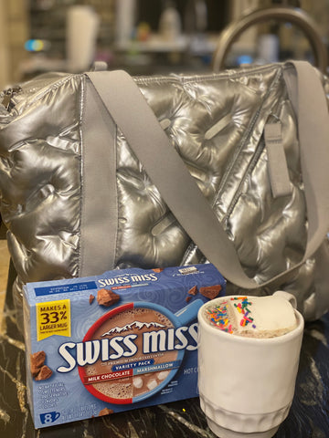 Hot Chocolate with the Easy Tote 2 silver