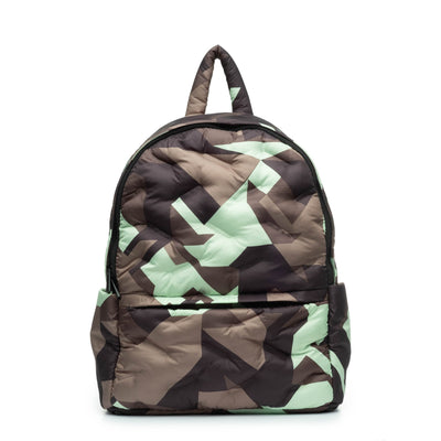Maya backpack mint chip camo with front pouch snapped off #color_mint-chip
