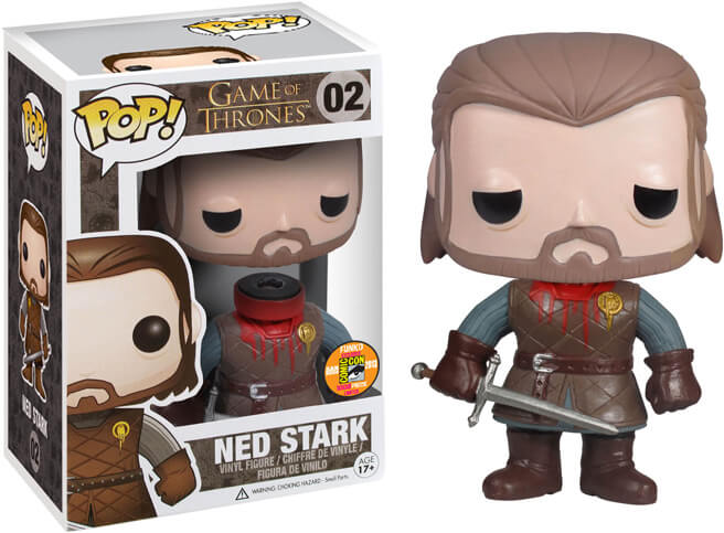 Funko POP Ned Stark Sin Cabeza SDCC Funatic Store Blog