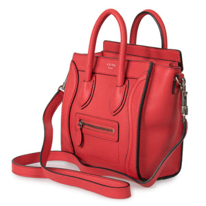 celine luggage red