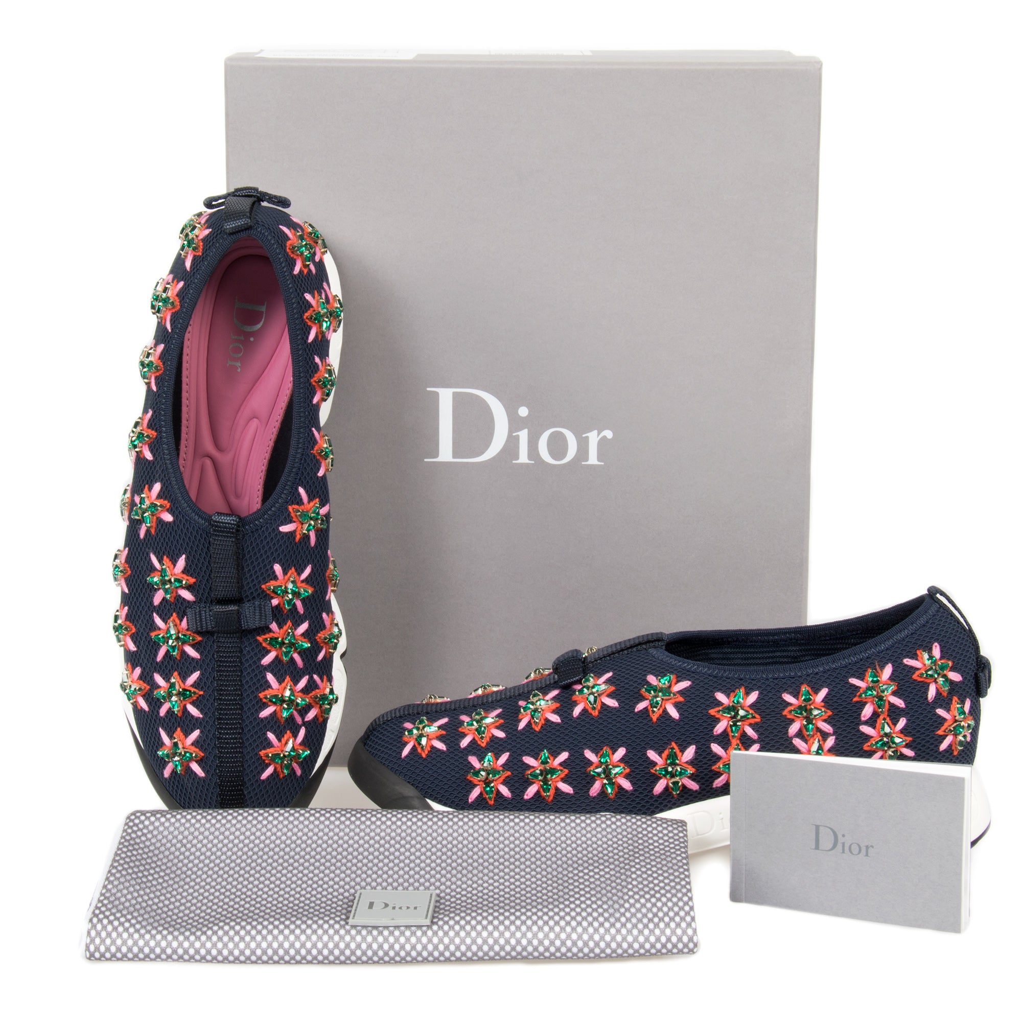 dior flower sneakers