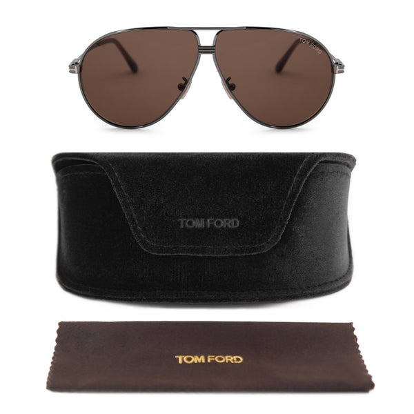 Tom Ford Jet Aviator Sunglasses FT 0734 H 12E 64 – Foxy Luxury