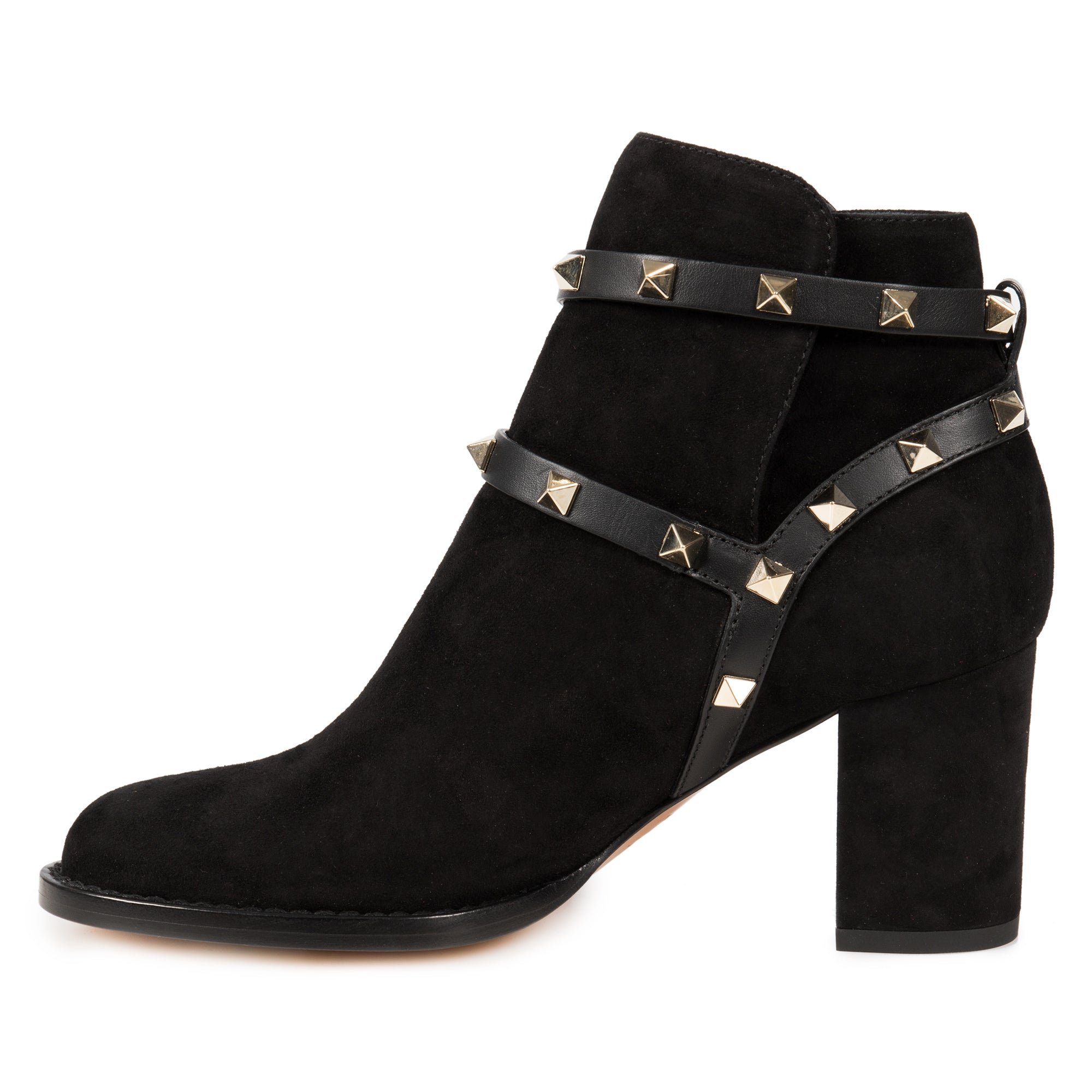 valentino rockstud suede boots