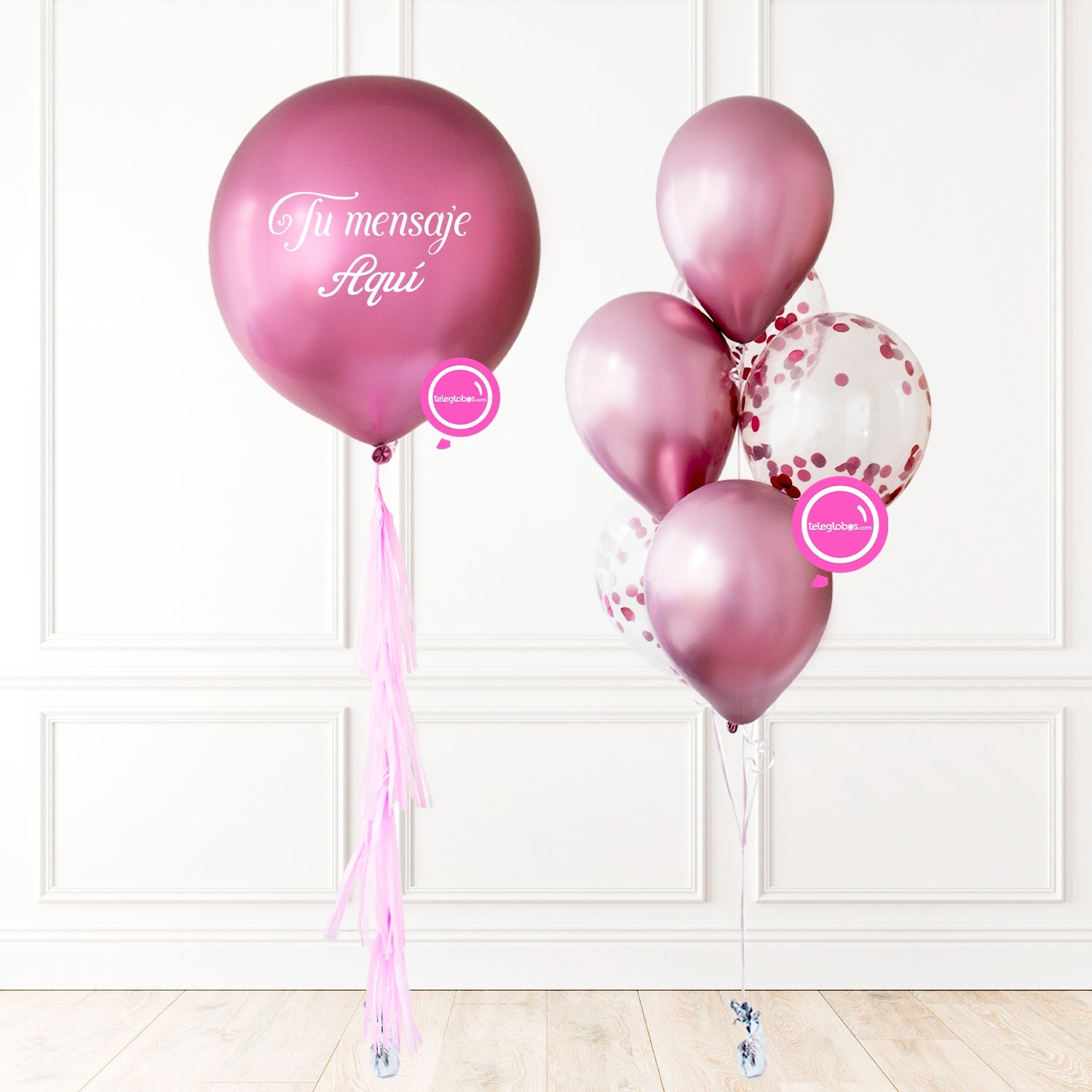 Globos de corazon latex con helio C$ 80 - Eventos Magicos NIC