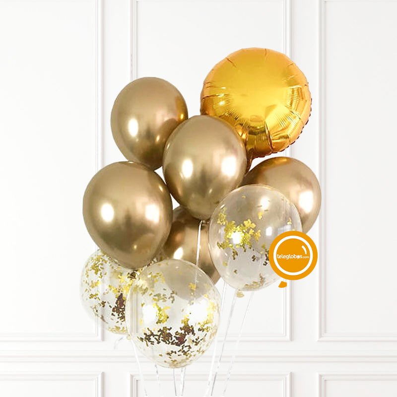 Arreglo con globos chrome 11 y globos metalizados estrella 22 – Jesam  Ventas