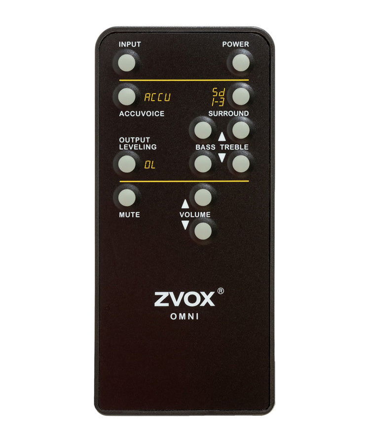 zvox soundbar remote