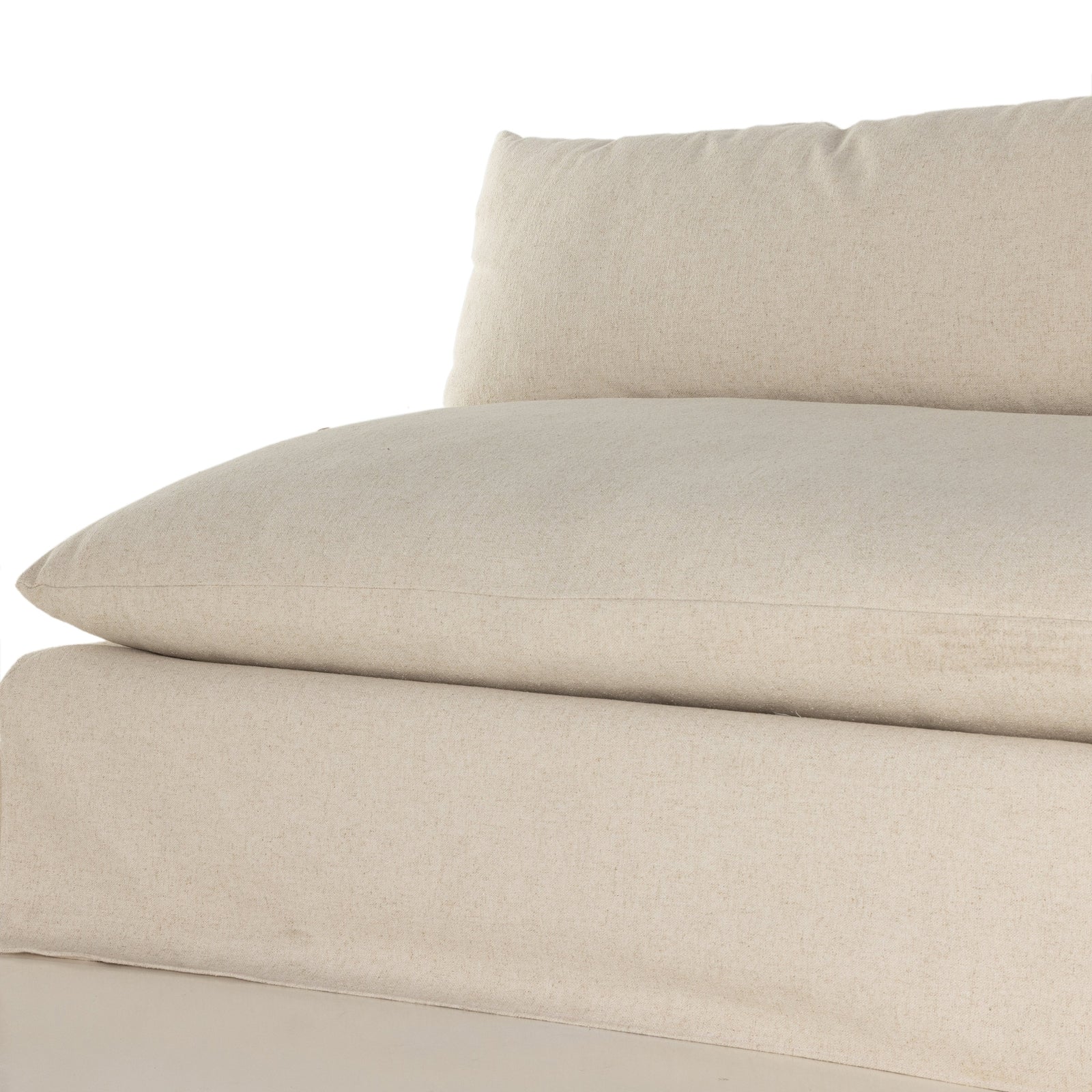 Armless Sofa with Grant Slipcover