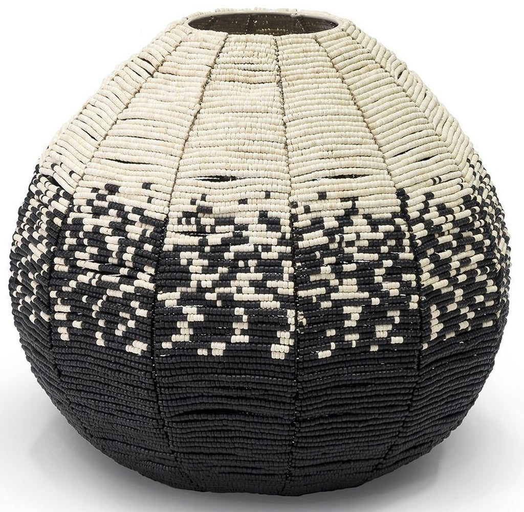 Palecek Sumba Beaded Urn, Large