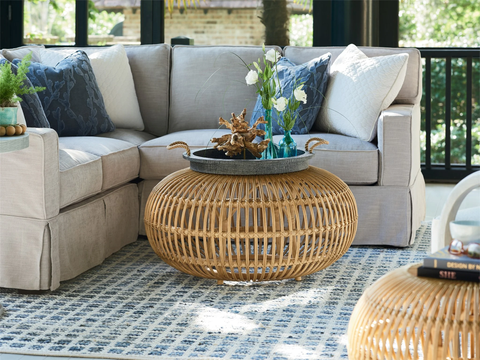 RATTAN SCATTER TABLE