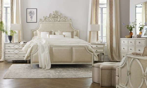 Hooker Furniture Bedroom Sanctuary Anastasie Upholstered Bed Queen