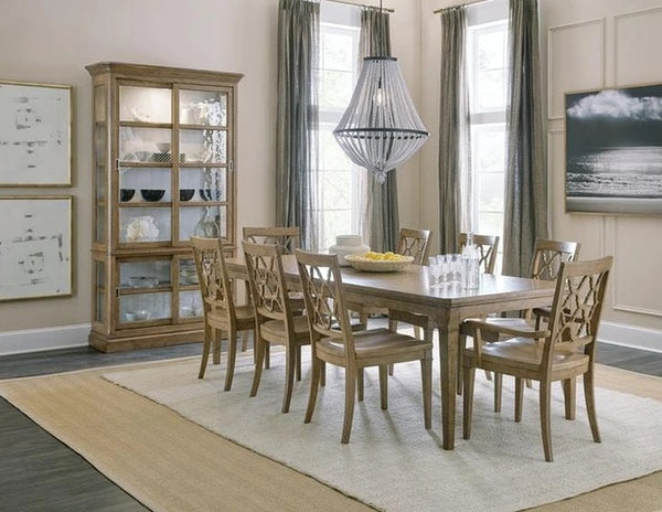 Hooker Furniture Dining Room Montebello 82in Rectangle Dining Table with 1-20in leaf