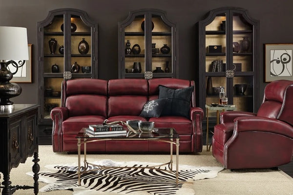 Hooker Furniture Living Room Carlisle Power Motion Sofa with Power Headrest