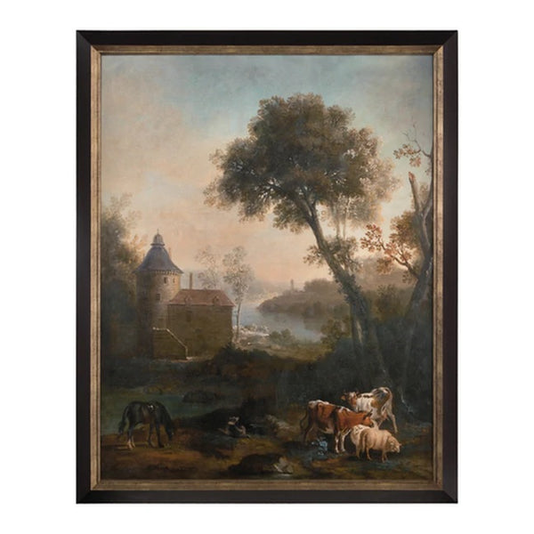 John Richard The Castle's Pasture Painting