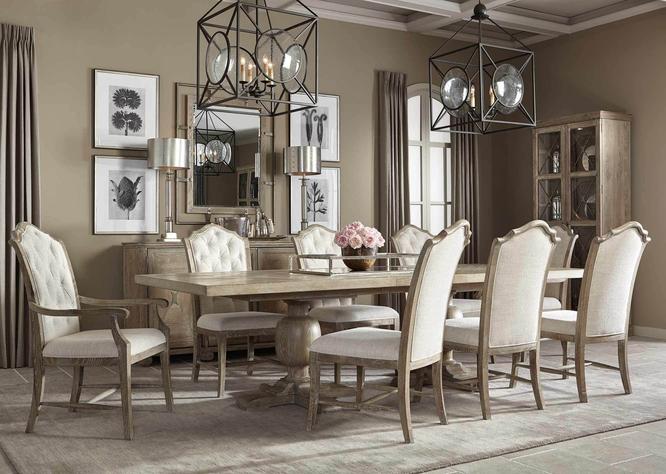 Bernhardt Rustic Patina Rectangular Dining Table Sand (587)