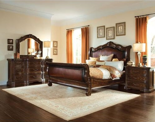 ART Furniture Valencia Upholstered Sleigh Bed Queen