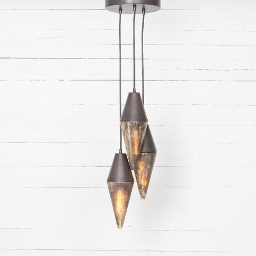 Four Hands Cora Pendant-Distressed Mercury