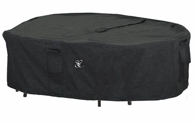 Rectangular Dining Table Set Cover With Umbrella Hole