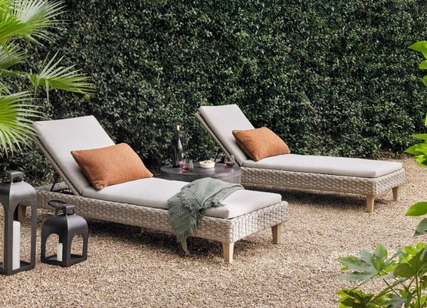 Remi Outdoor Chaise Charcoal