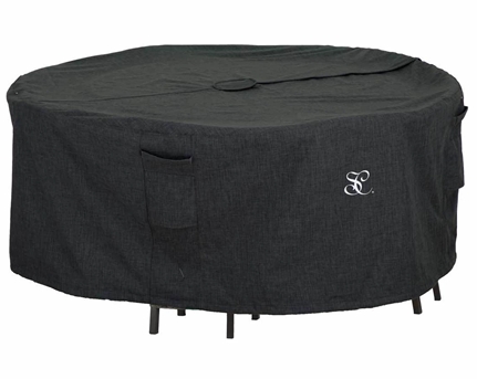Round table cover with an umbrella hole