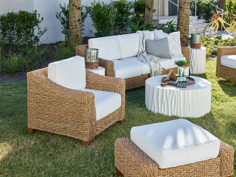 Universal Furniture Coastal Living Outdoor Laconia Ottoman