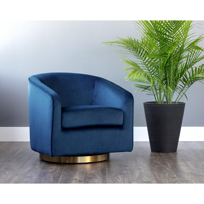 hazel swivel lounge chair