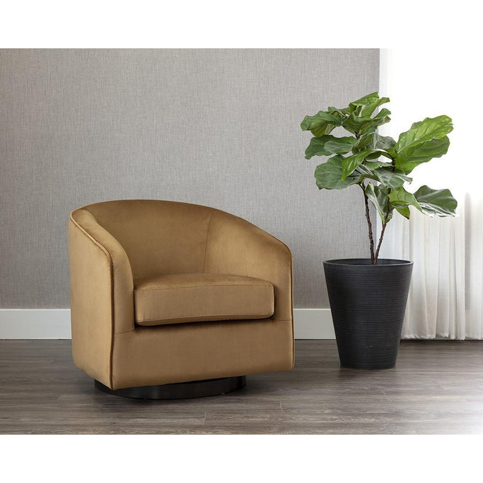 hazel swivel lounge chair