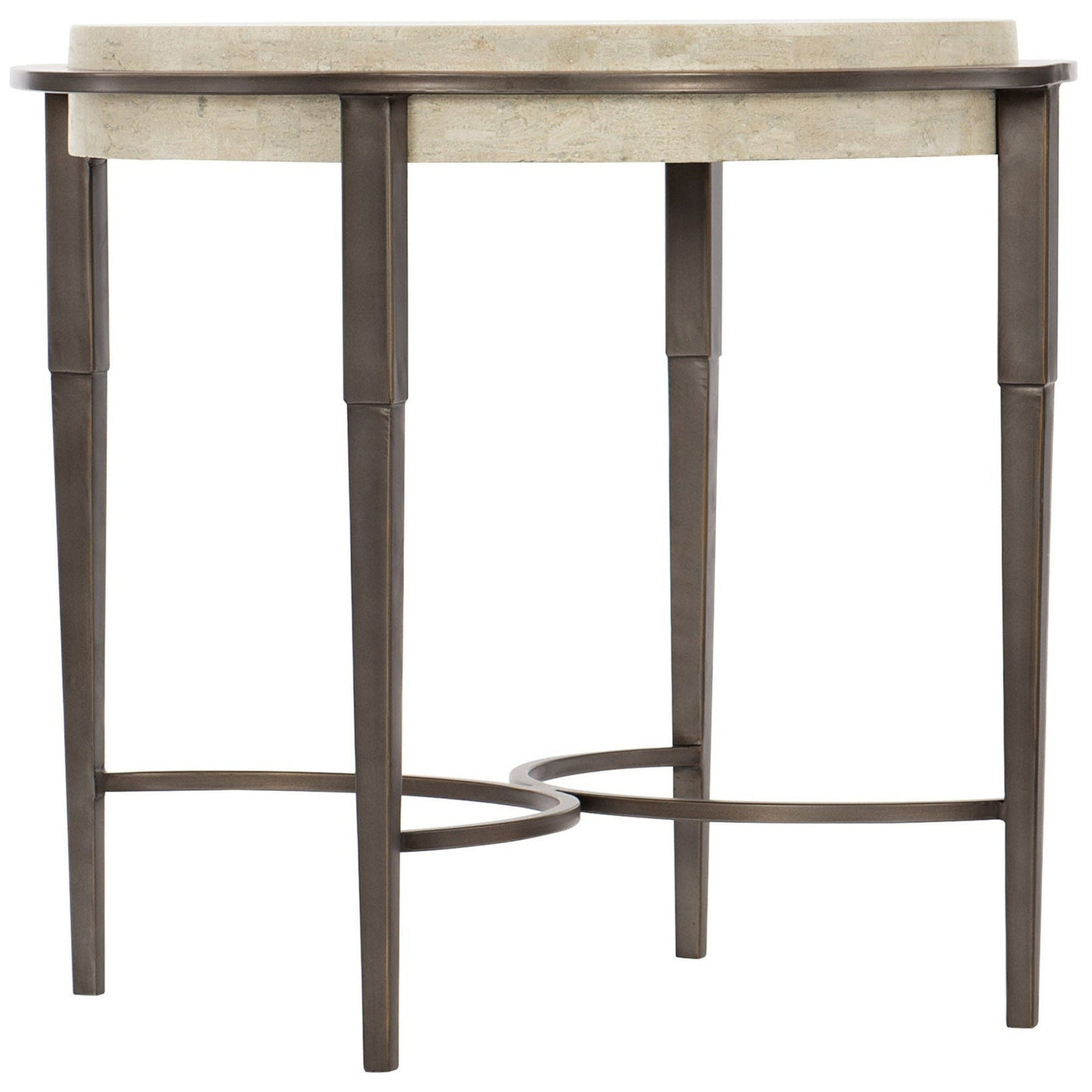 Bernhardt Barclay Metal Round Chairside Table — Grayson Living